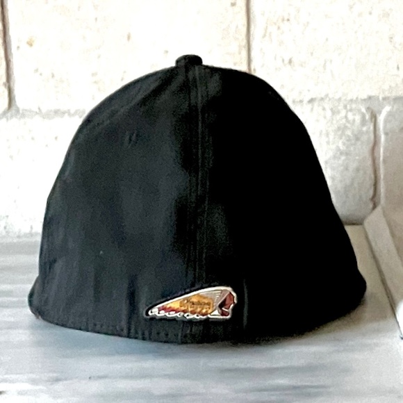 Indian Motorcycle Black on Black Embroidered Hat Ball Cap - Picture 7 of 9